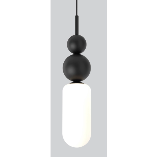 Lampa Wisząca Roma Black P0641 MaxLight